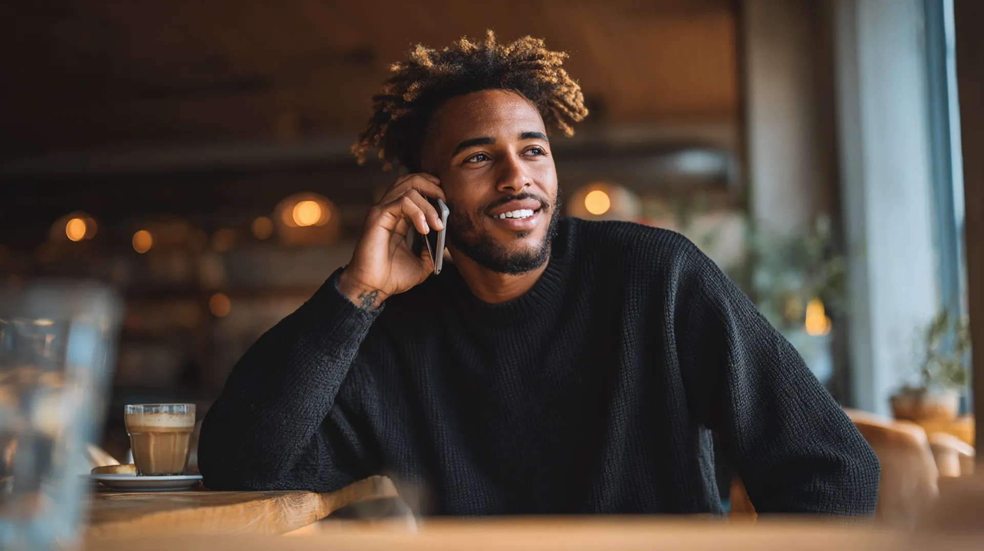 Professional using voice message for CRM